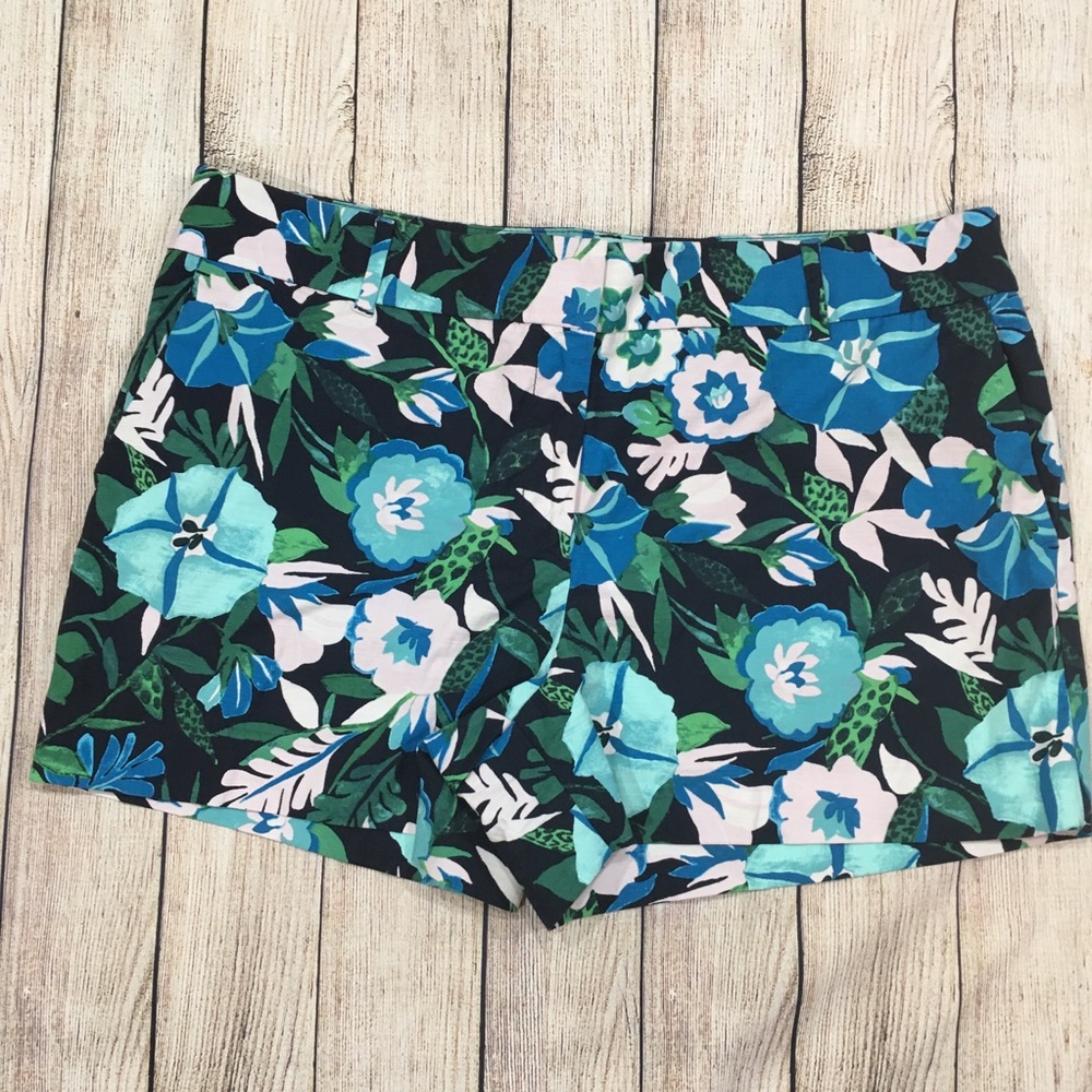Loft Floral Print Shorts Size 14